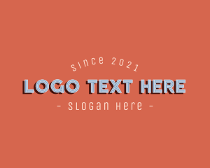 Retro - Classic Retro Wordmark logo design