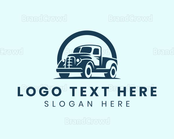 Retro Truck Garage Logo