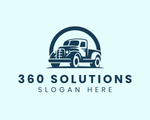 Retro Truck Garage logo design