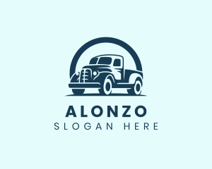 Retro Truck Garage logo design