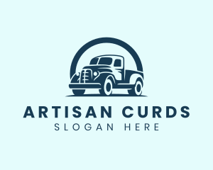 Retro Truck Garage logo design