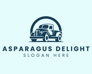 Retro Truck Garage logo design