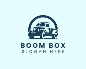 Retro Truck Garage logo design