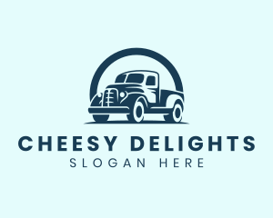 Retro Truck Garage logo design