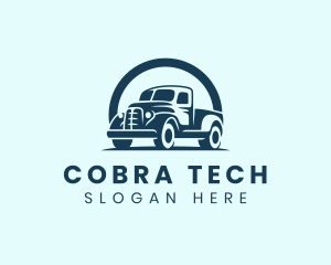 Retro Truck Garage logo design