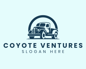 Retro Truck Garage logo design