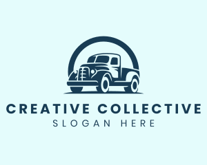 Retro Truck Garage logo design