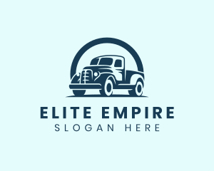 Retro Truck Garage logo design