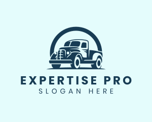 Retro Truck Garage logo design