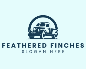 Retro Truck Garage logo design