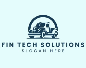 Retro Truck Garage logo design