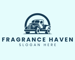 Retro Truck Garage logo design