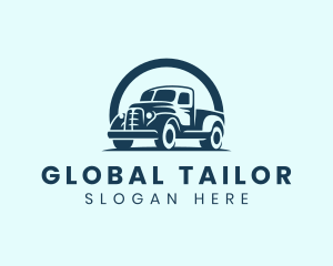 Retro Truck Garage logo design