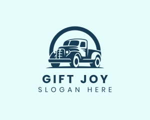 Retro Truck Garage logo design