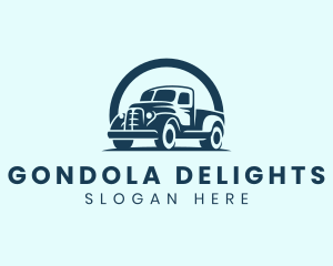 Retro Truck Garage logo design