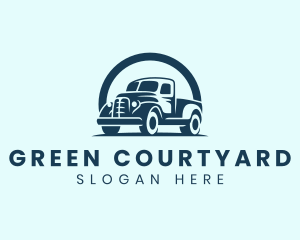 Retro Truck Garage logo design