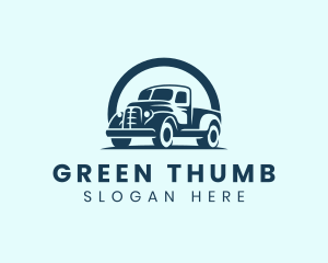 Retro Truck Garage logo design