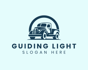 Retro Truck Garage logo design