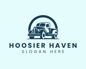 Retro Truck Garage logo design