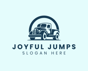 Retro Truck Garage logo design