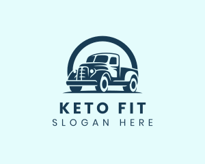 Retro Truck Garage logo design