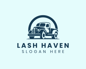 Retro Truck Garage logo design