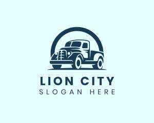 Retro Truck Garage logo design