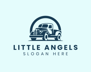 Retro Truck Garage logo design