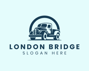 Retro Truck Garage logo design