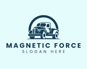 Retro Truck Garage logo design