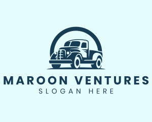 Retro Truck Garage logo design