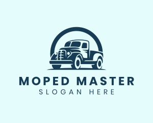 Retro Truck Garage logo design