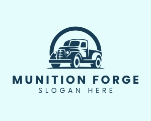 Retro Truck Garage logo design