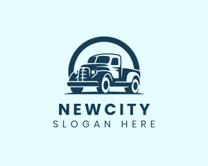 Retro Truck Garage logo design