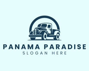 Retro Truck Garage logo design