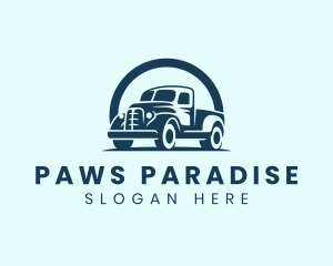 Retro Truck Garage logo design