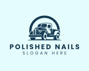 Retro Truck Garage logo design