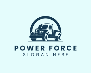 Retro Truck Garage logo design