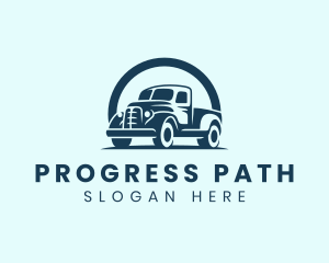 Retro Truck Garage logo design