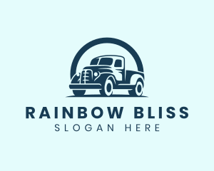 Retro Truck Garage logo design