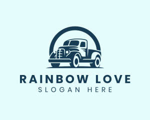 Retro Truck Garage logo design