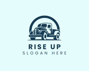 Retro Truck Garage logo design