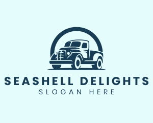 Retro Truck Garage logo design