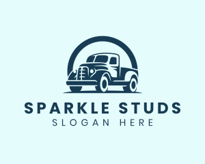 Retro Truck Garage logo design