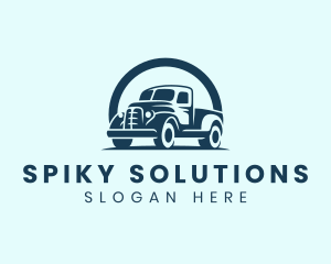 Retro Truck Garage logo design