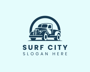 Retro Truck Garage logo design