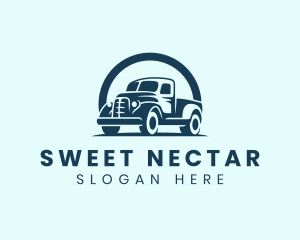 Retro Truck Garage logo design