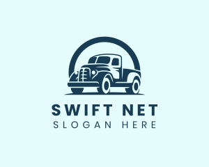 Retro Truck Garage logo design