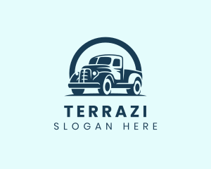 Retro Truck Garage logo design