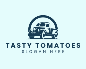 Retro Truck Garage logo design